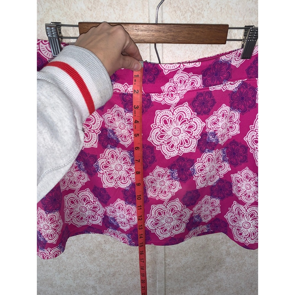 Tranquility by Colorado Clothing Pink Floral Mandala Athletic Skort Sz Lg - Picture 4 of 9